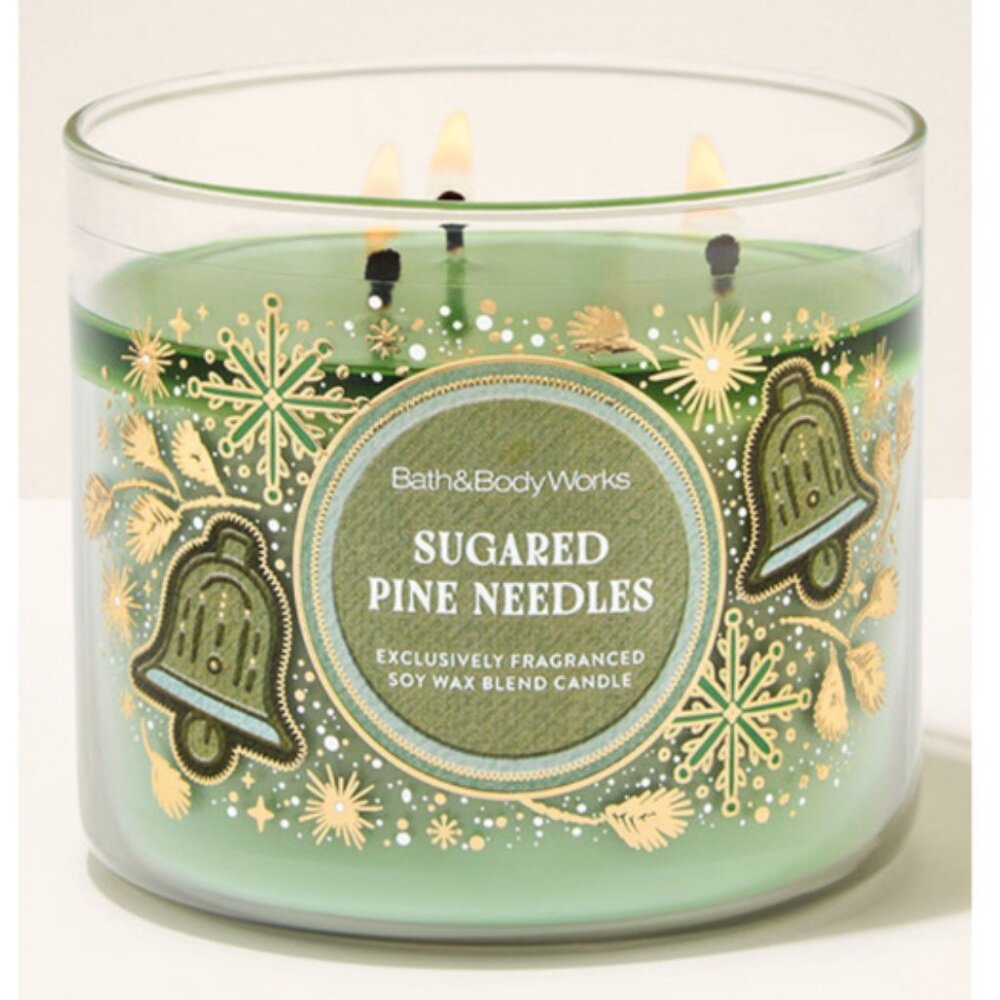 Bath & Bodyworks Sugared Pine Needles 3-Wick Candle